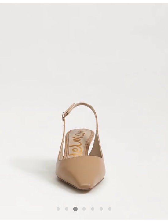 Sam Edelman Pointed Toe Slingback Kitten Heels in Tan main image 3